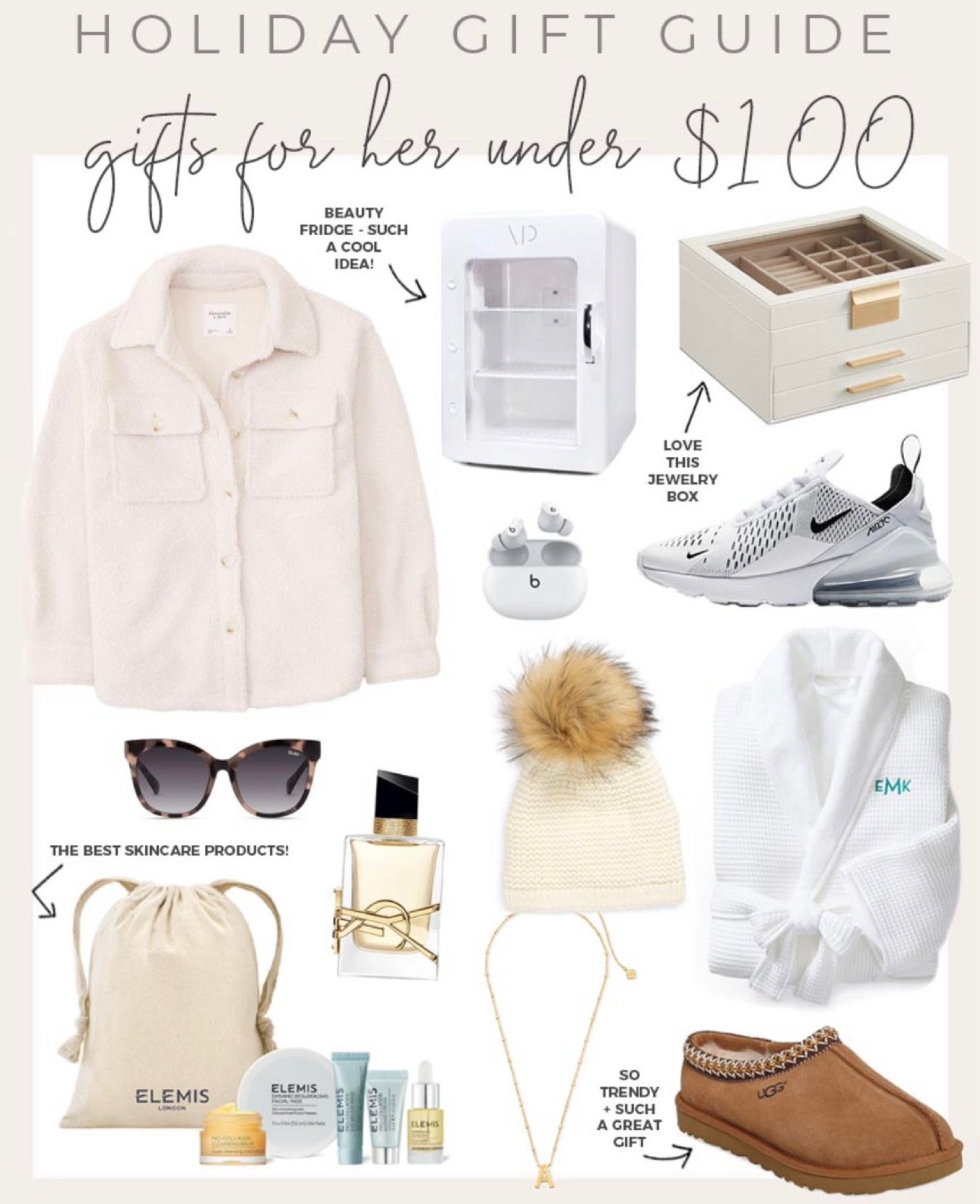 Holiday gift ideas for her under $100!

#giftsforher #giftsunder100 

#LTKHoliday #LTKunder100 #LTKGiftGuide