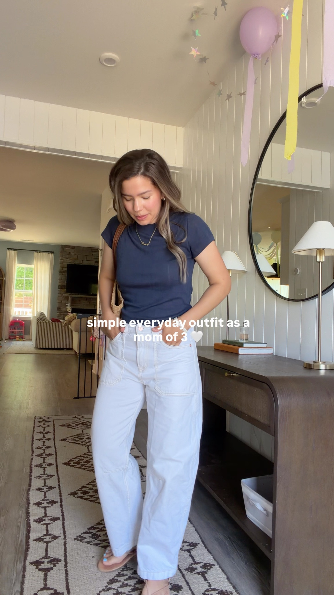 Size 27 in these gap jeans! I’m 5’1” and they run longer but I don’t mind! 

Size small in the baby tee ☀️ 


Outfit ideas
Mom outfit
Casual
Petite 

#LTKgrwm #LTKPetite #LTKootd