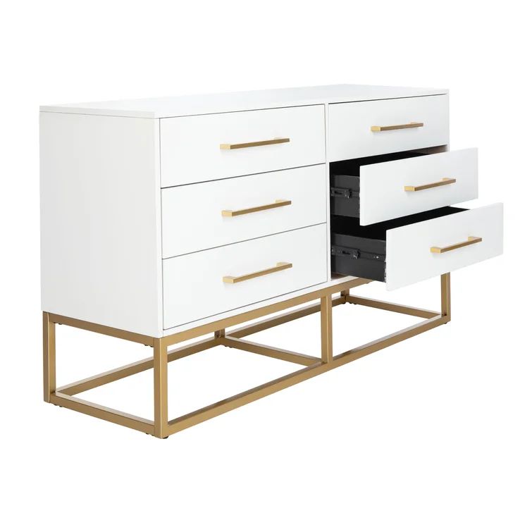 Estelle 6 Drawer 56'' W Dresser | Wayfair North America