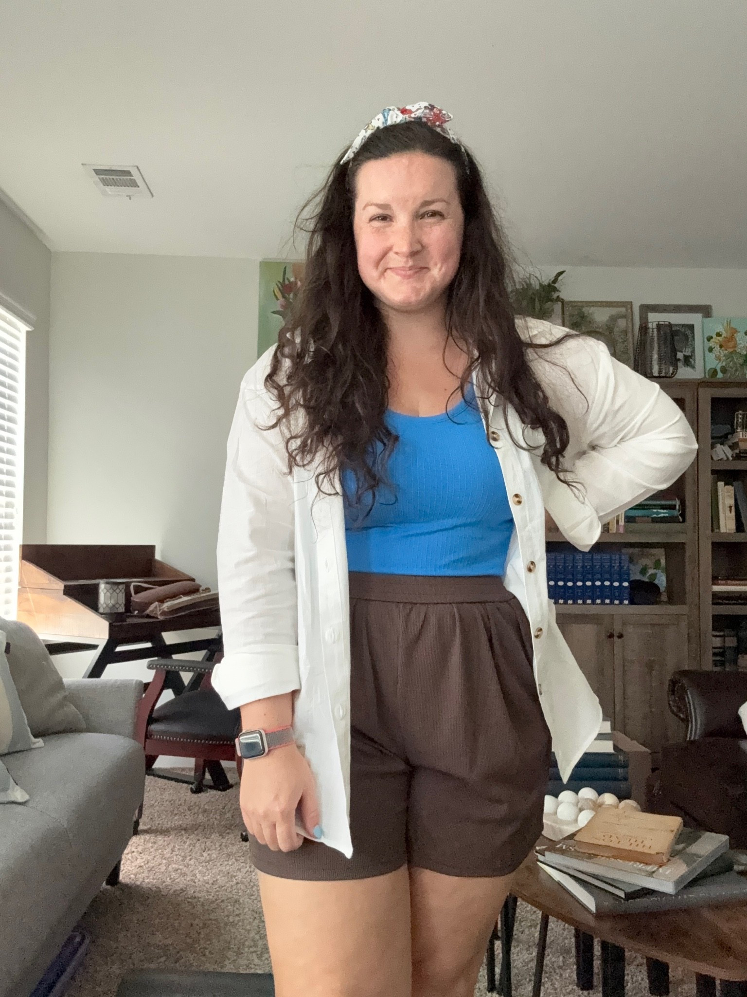Summer teacher outfit that feels semi normal… sized up in shirt and shorts

#LTKootd #LTKSeasonal