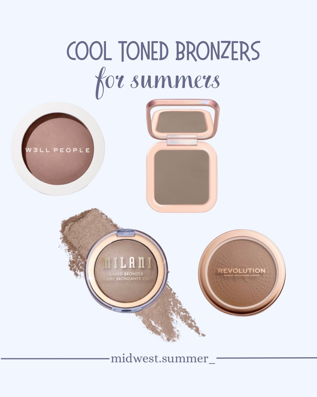 Cool toned bronzer for us Summers😍 plus a couple of these are multi-use!

#LTKgrwm #LTKBeauty