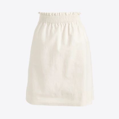 Linen-cotton sidewalk skirt | J.Crew Factory