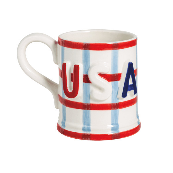 Mud Pie Usa Mug in Red | Dolomite | Mud Pie