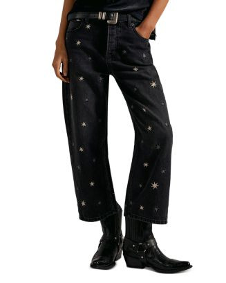 Deep Trance Embroidered High Rise Jeans in Starry Night | Bloomingdale's (US)