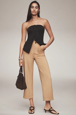 The Colette Knit Crop Wide-Leg Pants by Maeve | Anthropologie (US)