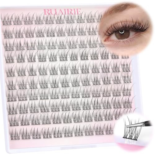 Self Adhesive Lash Clusters Eyelash Extensions Natural Wispy Self Adhesive Eyelashes Clusters 10-12MM Self Adhesive Cluster Lashes Extensions 120pcs Individual Lashes by Ruairie | Amazon (US)