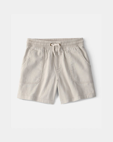 Boys Twill Shorts - Light Khaki | Carter's | Carter's Inc