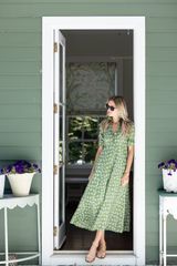 The JA Shirt Dress - Moss Petite Fleur | Julia Amory