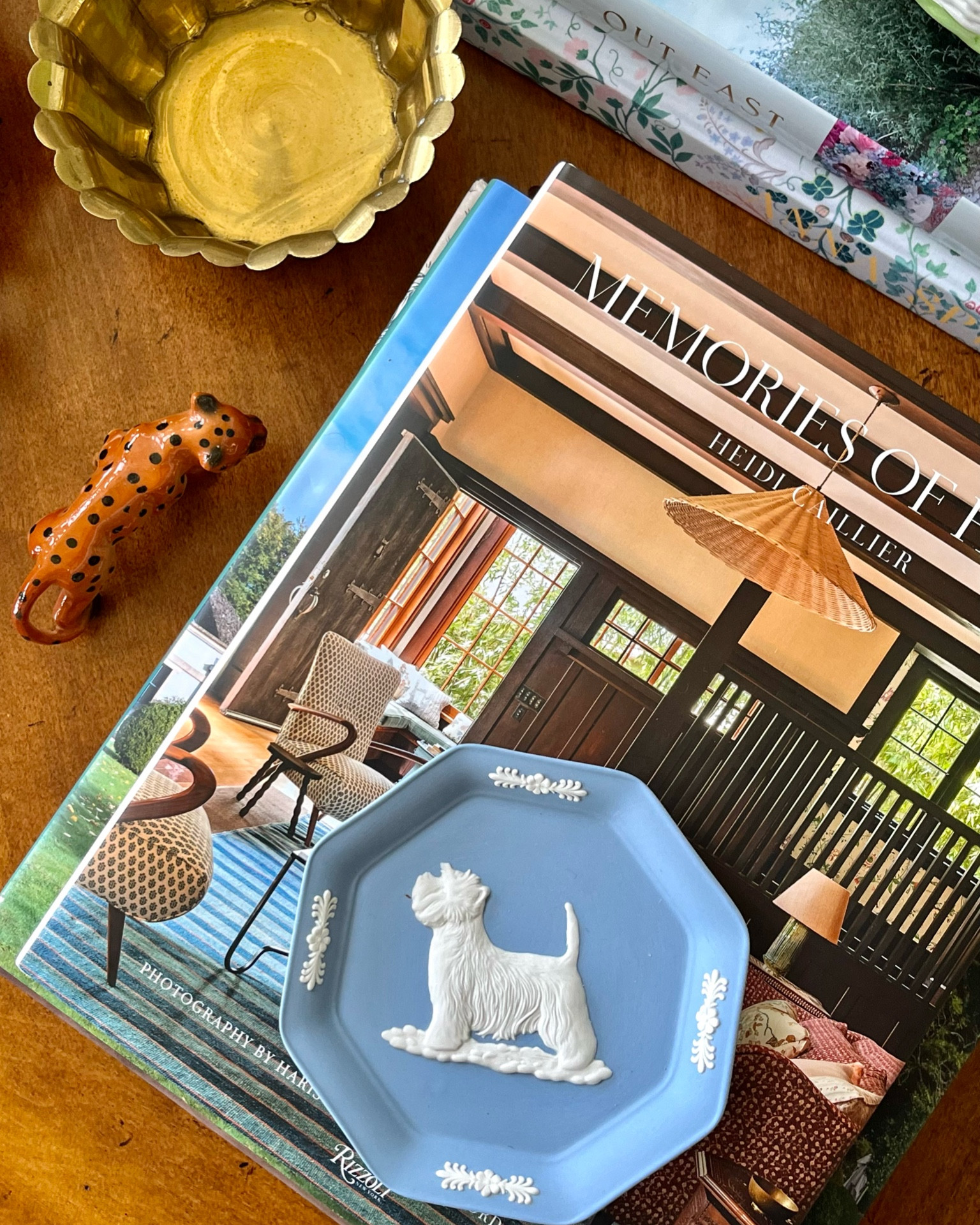 I’m always hunting for more Wedgwood trinket dishes. The blue adds the exact right touch of color… I like the unexpected ones - scalloped edge or with little flowers - check out the ones I rounded up. Love my little leopard.. he’s always prancing around the coffee table. And love this Heidi Callier book - great moody pattern play going on in the best modern English slightly west coast way. 

#LTKstyletip #LTKhome