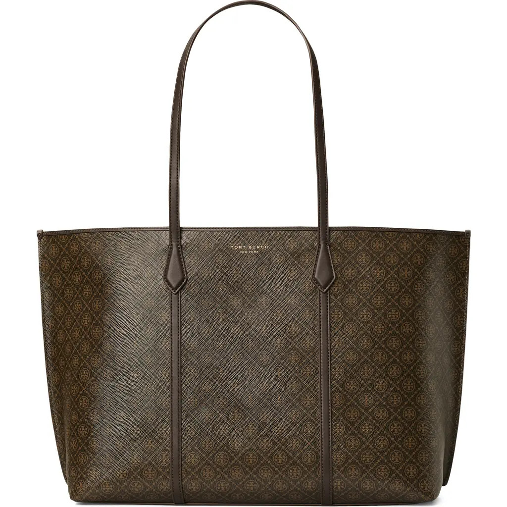 Tory Burch Perry Coated Canvas Tote in French Press at Nordstrom | Nordstrom