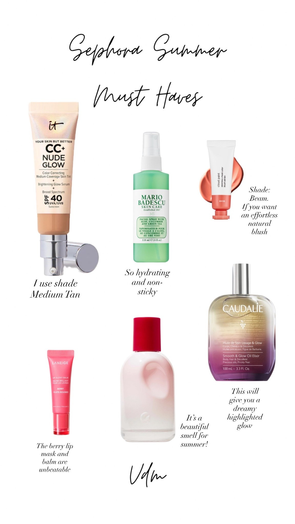 Sephora summer must haves. I swear by these products! 

#LTKSeasonal #LTKSaleAlert #LTKU