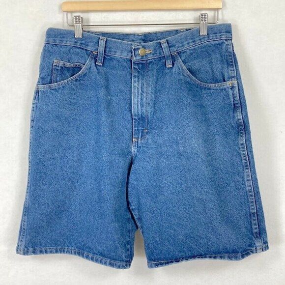Vintage 90's Wrangler Blue Jean Denim Shorts Size 34 | Poshmark