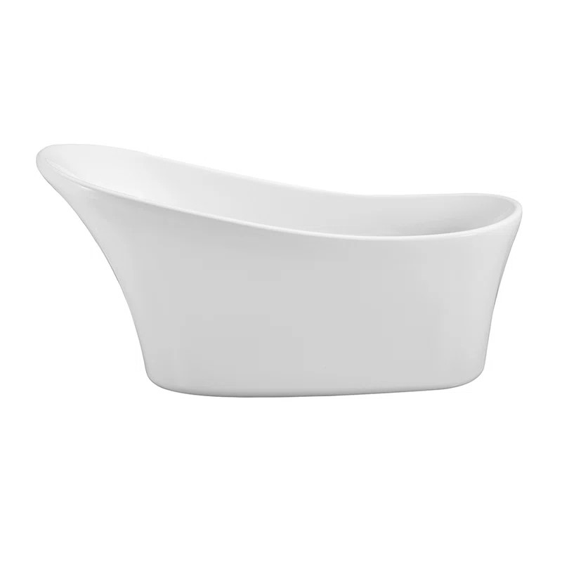 62.6'' x 27.6'' Freestanding Soaking Acrylic Bathtub | Wayfair North America