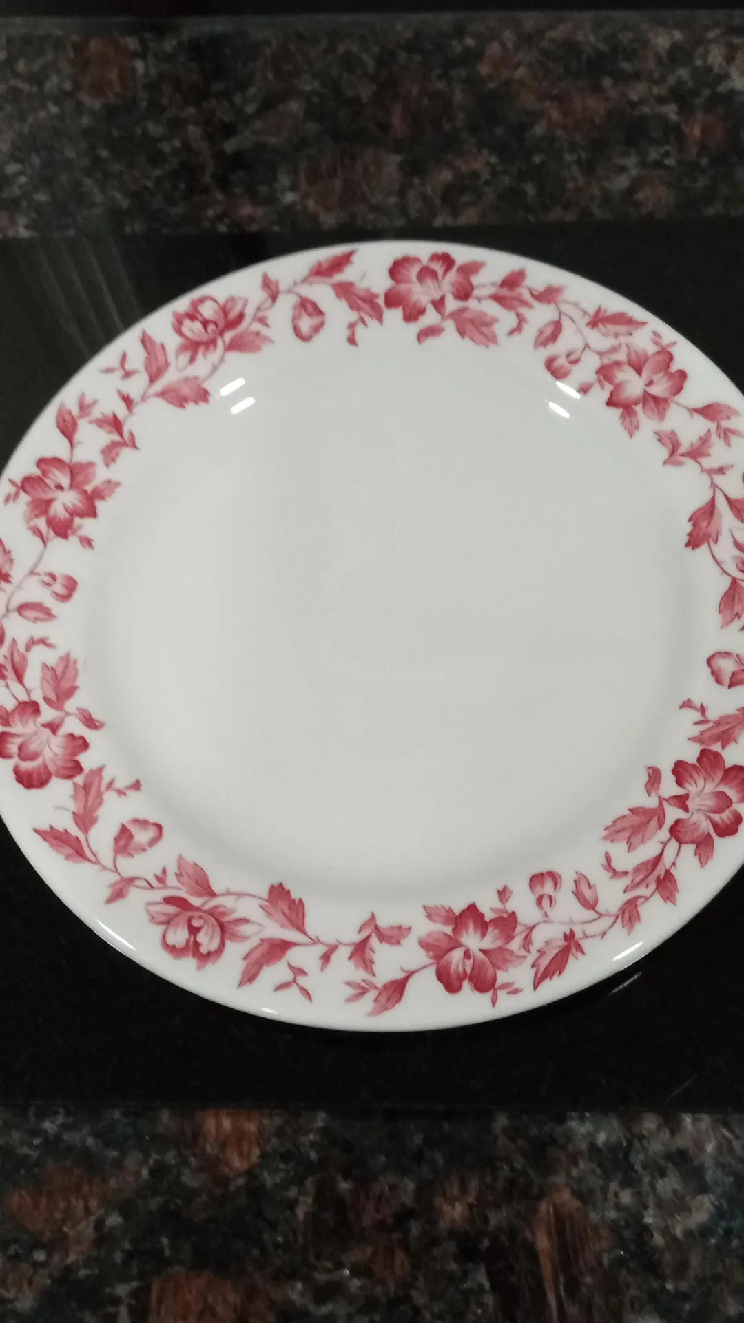 Vintage Restaurant Ware SHENANGO CHINA RIMROL Maroon Floral Flowers Edge Desert Plate - Etsy | Etsy (US)