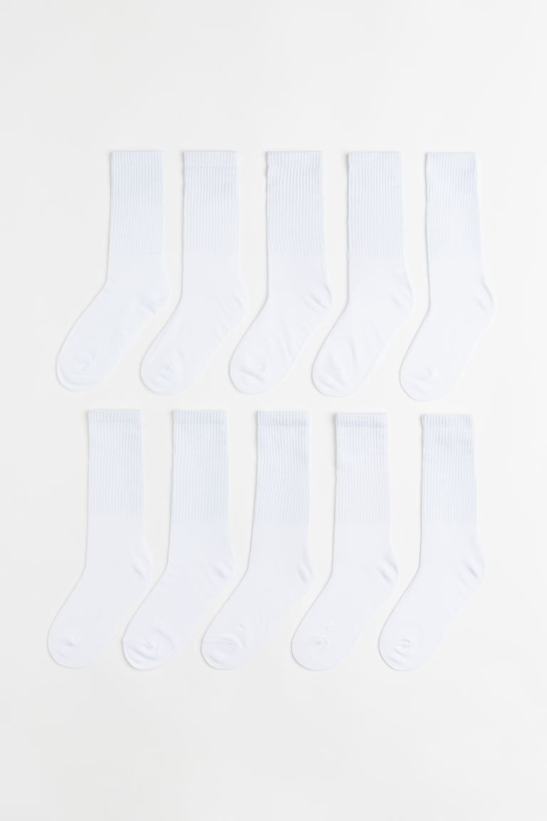 10-pack Ribbed Socks | H&M (US + CA)