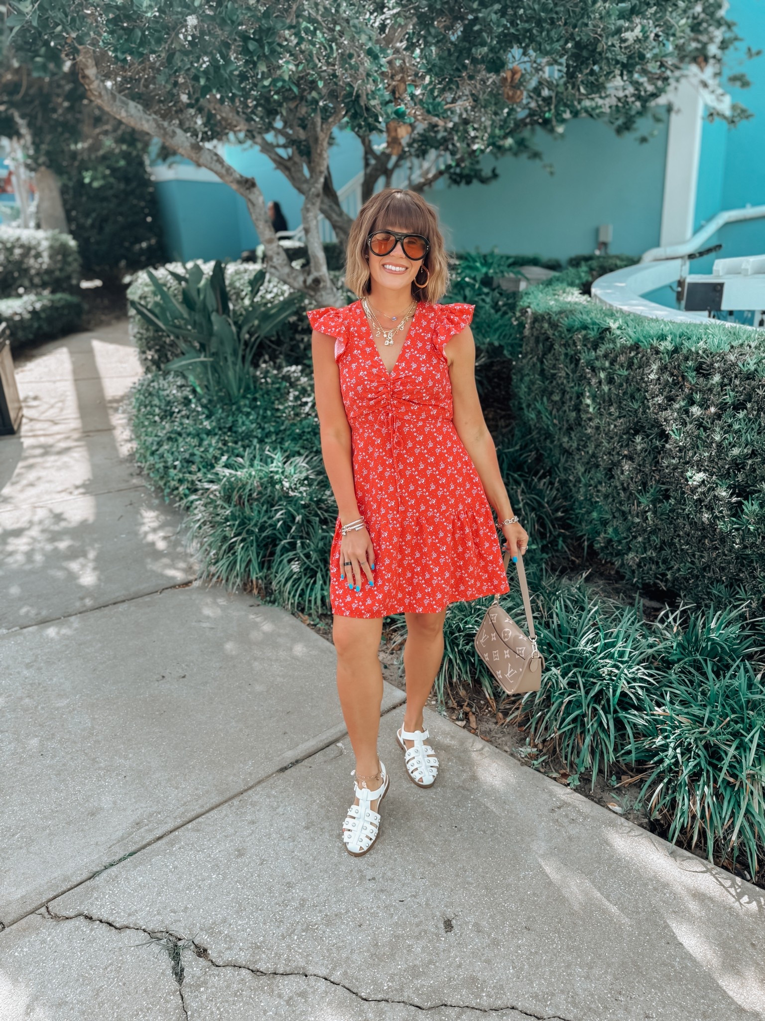 Wore this cute target dress to dinner in Disney Springs! It’s so cute and comfortable too!! It’s on sale for $16! I’m wearing an xs which is tts for me in target dresses. 

Red dress 
Floral dress
Spring break 
Spring dress 
Universal thread 
Date night 
Florida vacation 
Vacation 
Sandals 
Fisherman sandals 
Wavy hair 

Follow my shop @themrskersten on the @shop.LTK app to shop this post and get my exclusive app-only content!

#liketkit #LTKSaleAlert #LTKStyleTip #LTKFestival
@shop.ltk
https://liketk.it/5aN7y

#LTKTravel #LTKSaleAlert #LTKShoeCrush