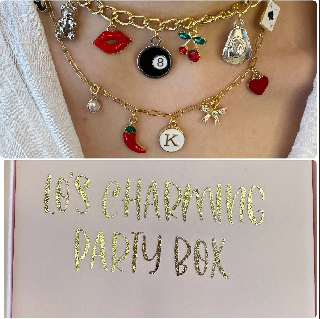 DIY Charm Necklace Kit Girls Night Jewelry Making Party Slumber Party Galentines Bachelorette Par... | Etsy (US)