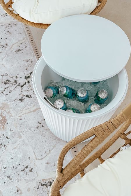 This fluted side from @Wayfair is actually cooler! It holds up to 48 12 oz cans & keeps them cold for up to 12 hours. It comes in a few neutral colors making it perfect for any outdoor style and space. #Wayfairpartner #wayfair #cooler #coolertable #outdoorfurniture #patio #outdoorfinds 

#LTKSeasonal #LTKFindsUnder100 #LTKHome