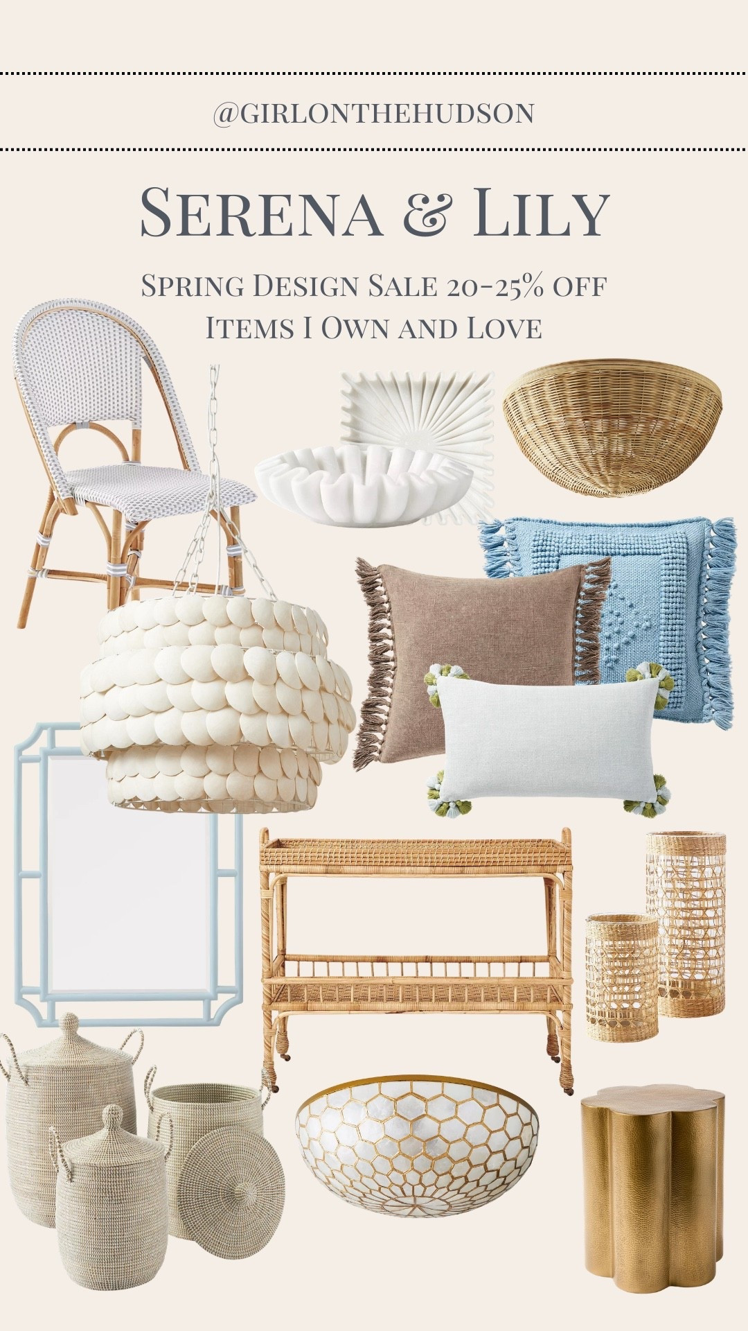 All of the furniture, pillows, lighting and home decor that I own and love from Serena & Lily at the lowest prices! These items are not be on sale again until Memorial Day so now is the best time to grab those pieces you’ve been eyeing! Only linking with I own and LOVE 🙌🏻

#LTKSaleAlert #LTKSeasonal #LTKHome