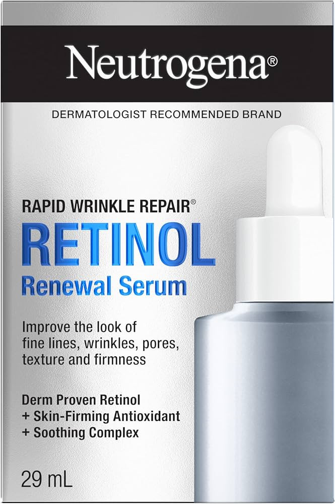 Neutrogena Rapid Wrinkle Repair Retinol Renewal Serum, Lightweight Anti-Aging Facial Serum with Pure Retinol & Antioxidants to Improve Look of Wrinkles, Dullness & Dark Spots, 29 mL | Amazon (CA)