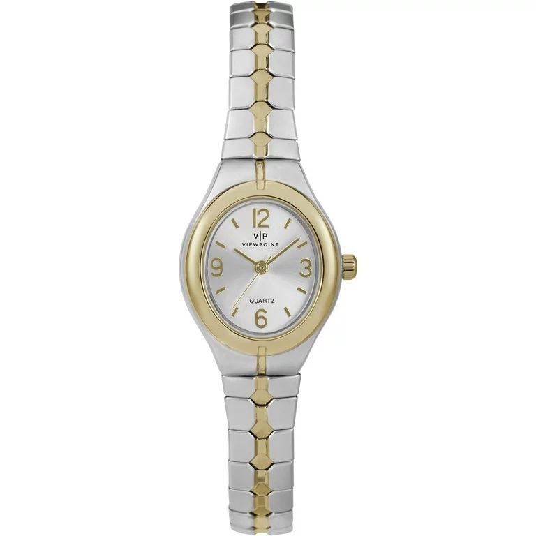 Viewpoint by Timex Women's Two-Tone 22mm Fashion Watch, Expansion Band | Walmart (US)