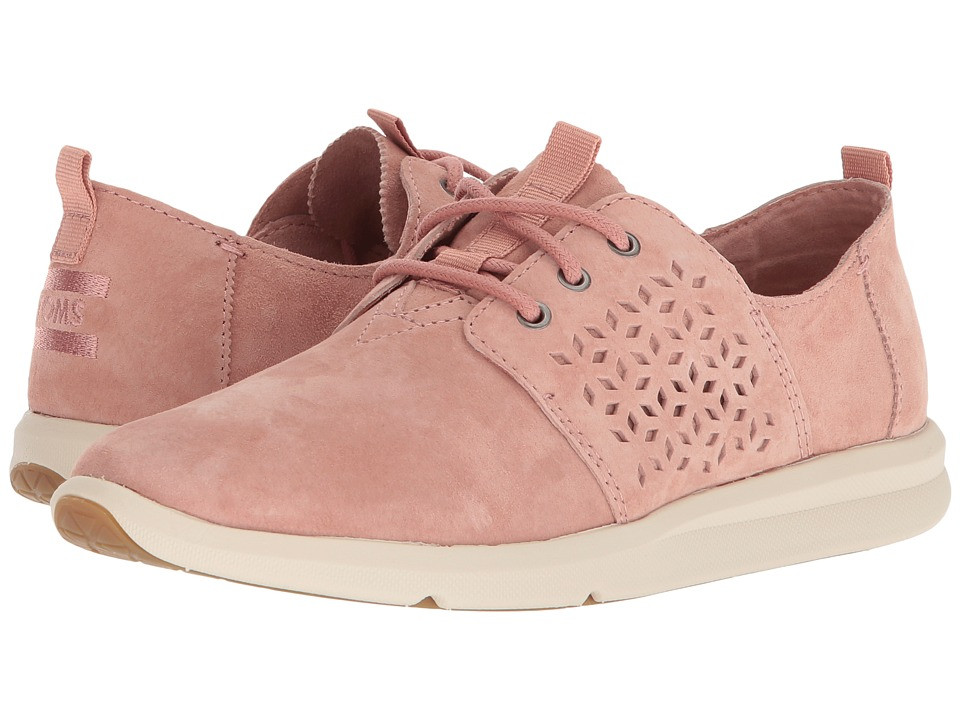 TOMS - Del Rey (Bloom Suede/Mosaic Tile) Women's Lace up casual Shoes | Zappos