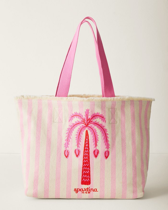 Pink Palm Embroidered Beach Tote | Tommy Bahama