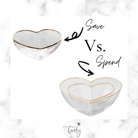 Spend Vs. Save ~ Valentine’s Day heart shaped bowls! 

#LTKhome #LTKSeasonal #LTKGiftGuide