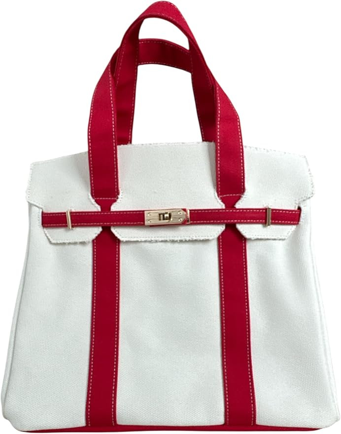 Canvas Tote| 8 Pockets| Distressed Finish| Spacious Interior| Daily Use| Work| Gym| Travel| Durab... | Amazon (US)