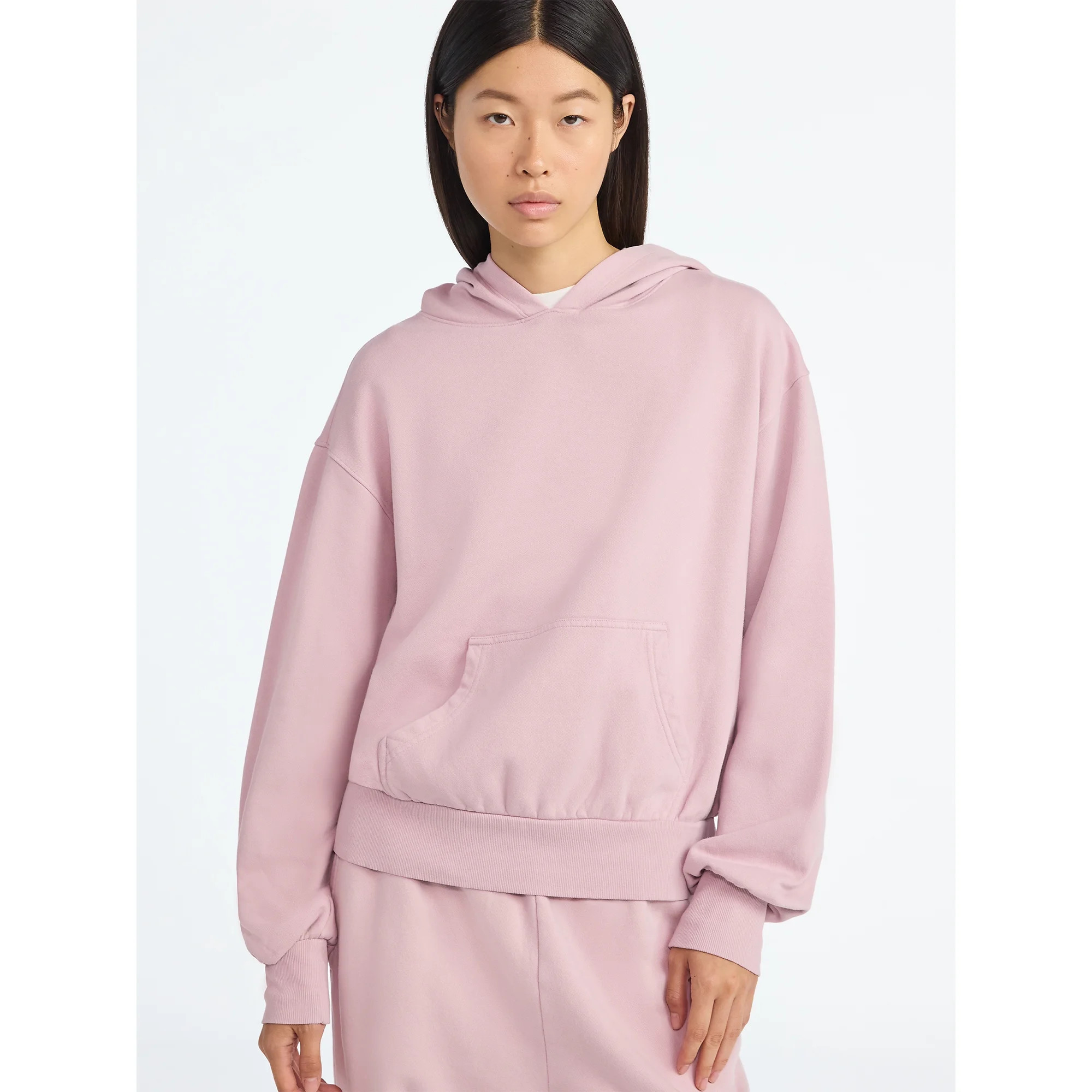 Scoop Women’s Mineral Washed Oversized Cropped Hoodie, Sizes XS-XXL | Walmart (US)