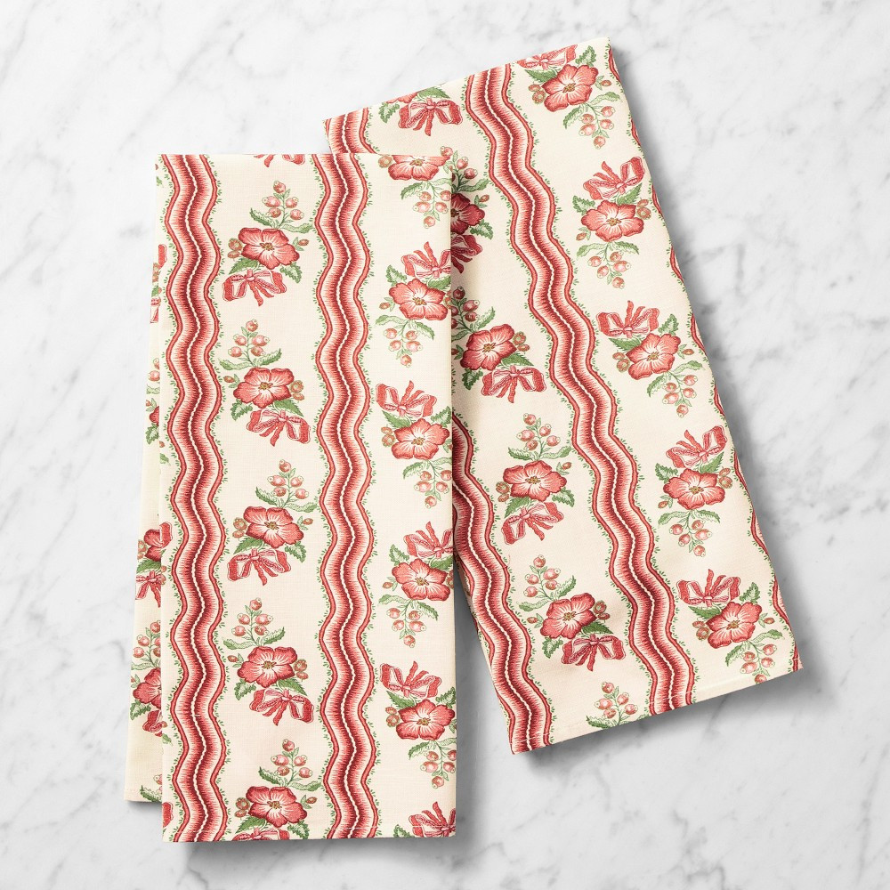Hill House x Williams Sonoma Holiday Towels, Set of 2 | Williams-Sonoma