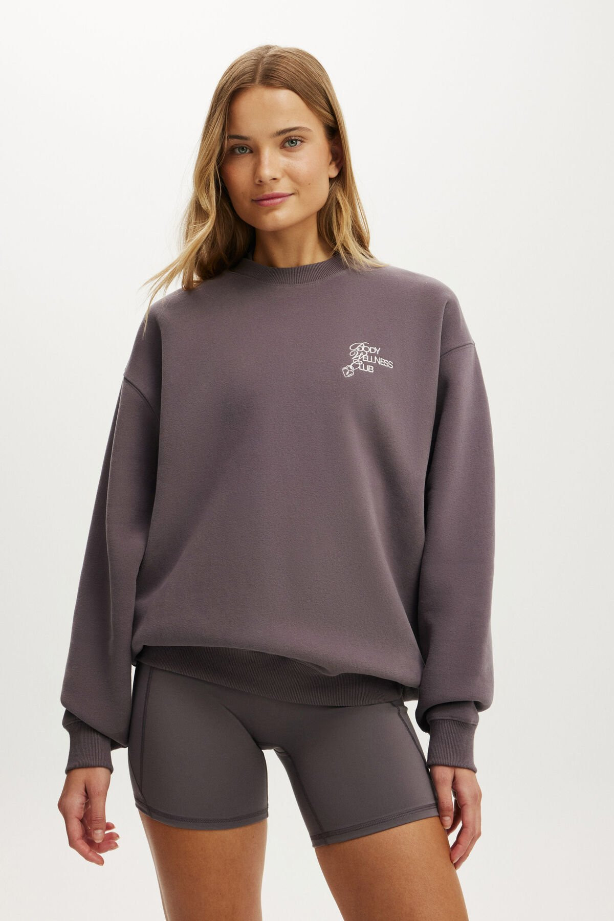 Plush Graphic Crew Sweatshirt | Cotton On (US)