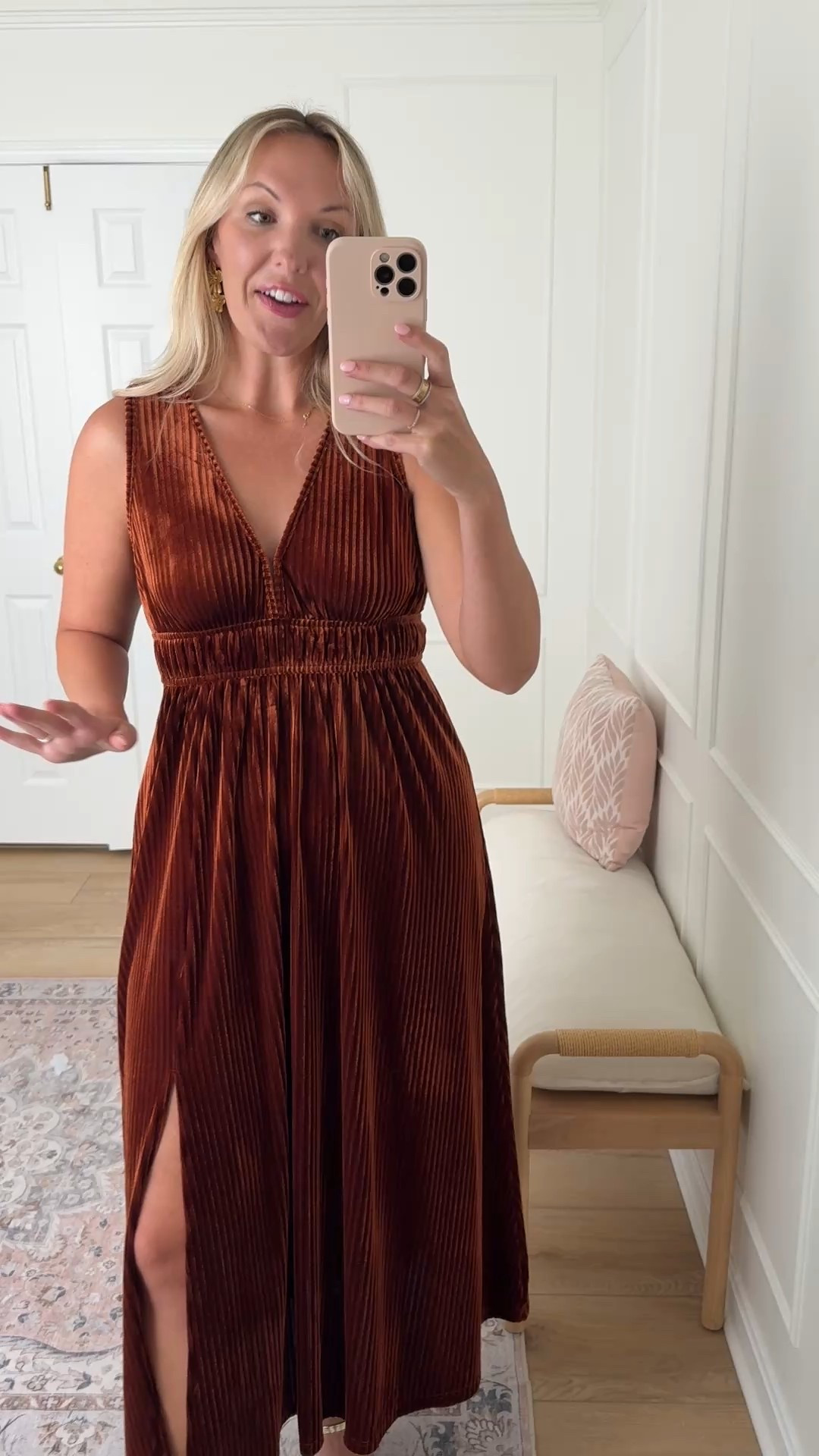 Strapless velvet wedding guest dress! Wearing a med 

#LTKWedding #LTKStyleTip #LTKMidsize