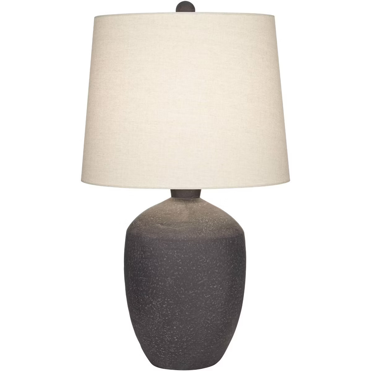 360 Lighting Kyle 24" High Farmhouse Rustic Modern Coastal Table Lamp Black Single White Shade Li... | Target
