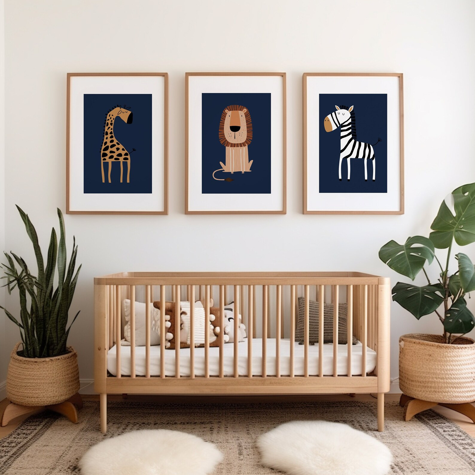 Navy Nursery Wall Art Prints, Safari Nursery Prints, Navy Blue Nursery Prints, Nursery Wall Art, ... | Etsy (US)