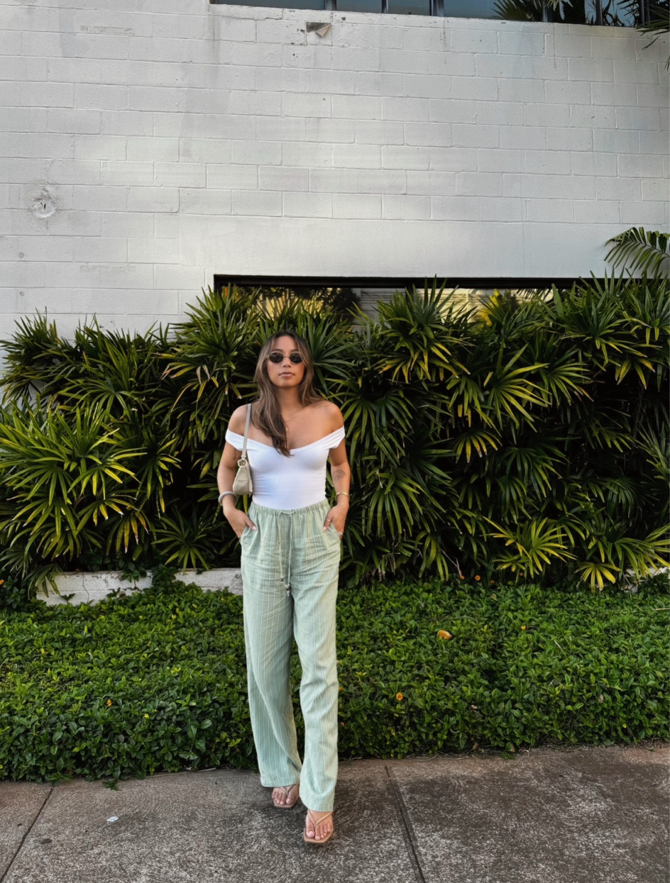 casual vacation outfit 🌴 | Hawaii outfit | tropical outfit | vacation fashion | vacation outfit inspo | off the shoulder top | white bodysuit | nude heels | sandal heels | casual outfit | casual fashion 

#LTKstyletip #LTKtravel