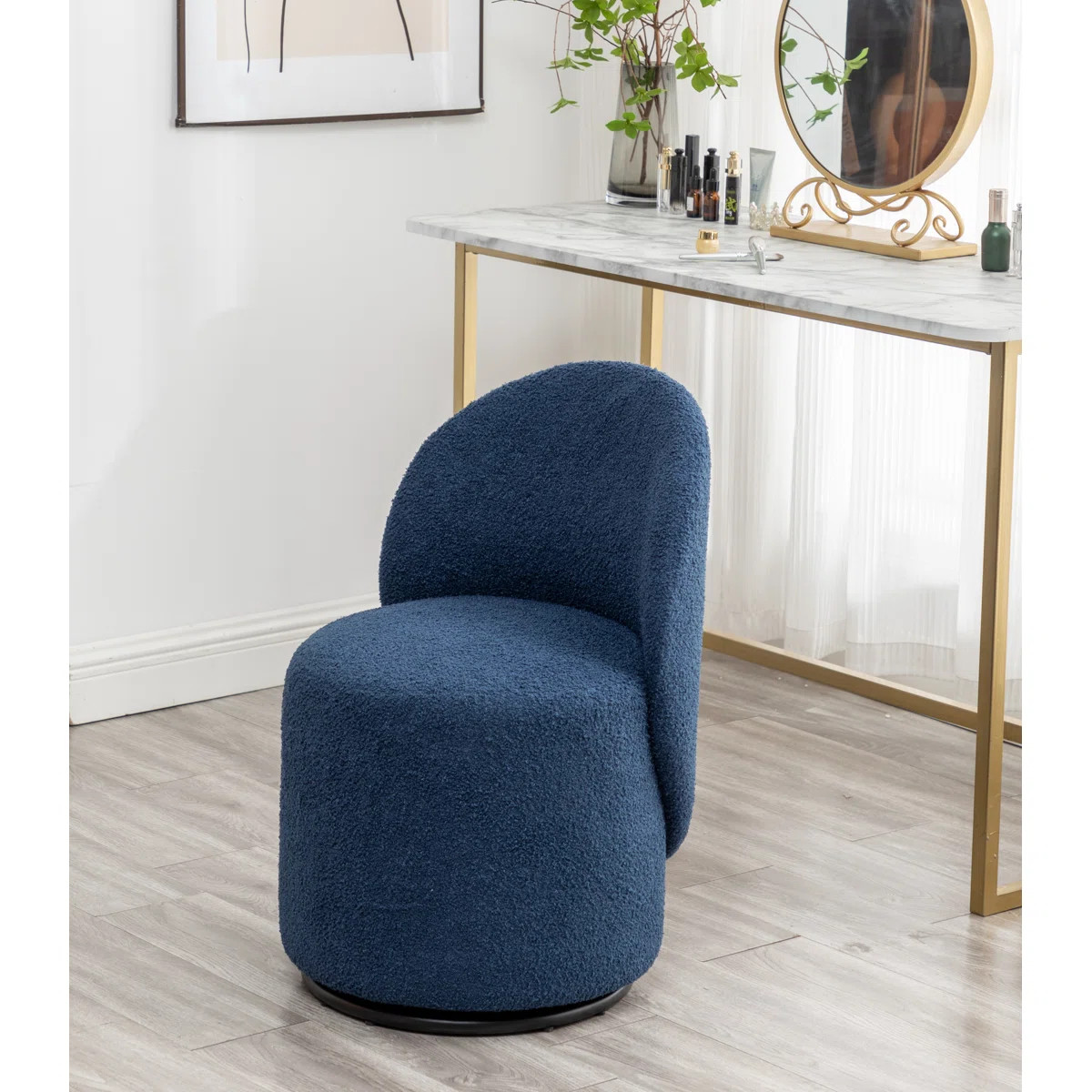 Annielise Upholstered Swivel Barrel Chair | Wayfair North America