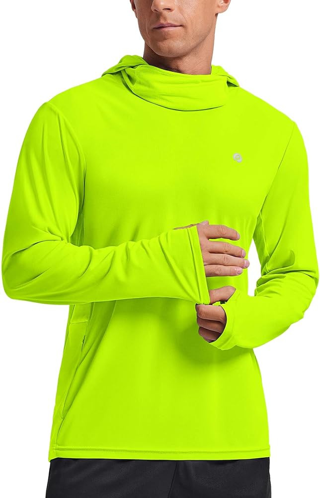 PINSPARK UPF 50+ Sun Protection Hoodie Men with Mask Quick Dry Long Sleeve Fishing Hiking Shirts ... | Amazon (US)