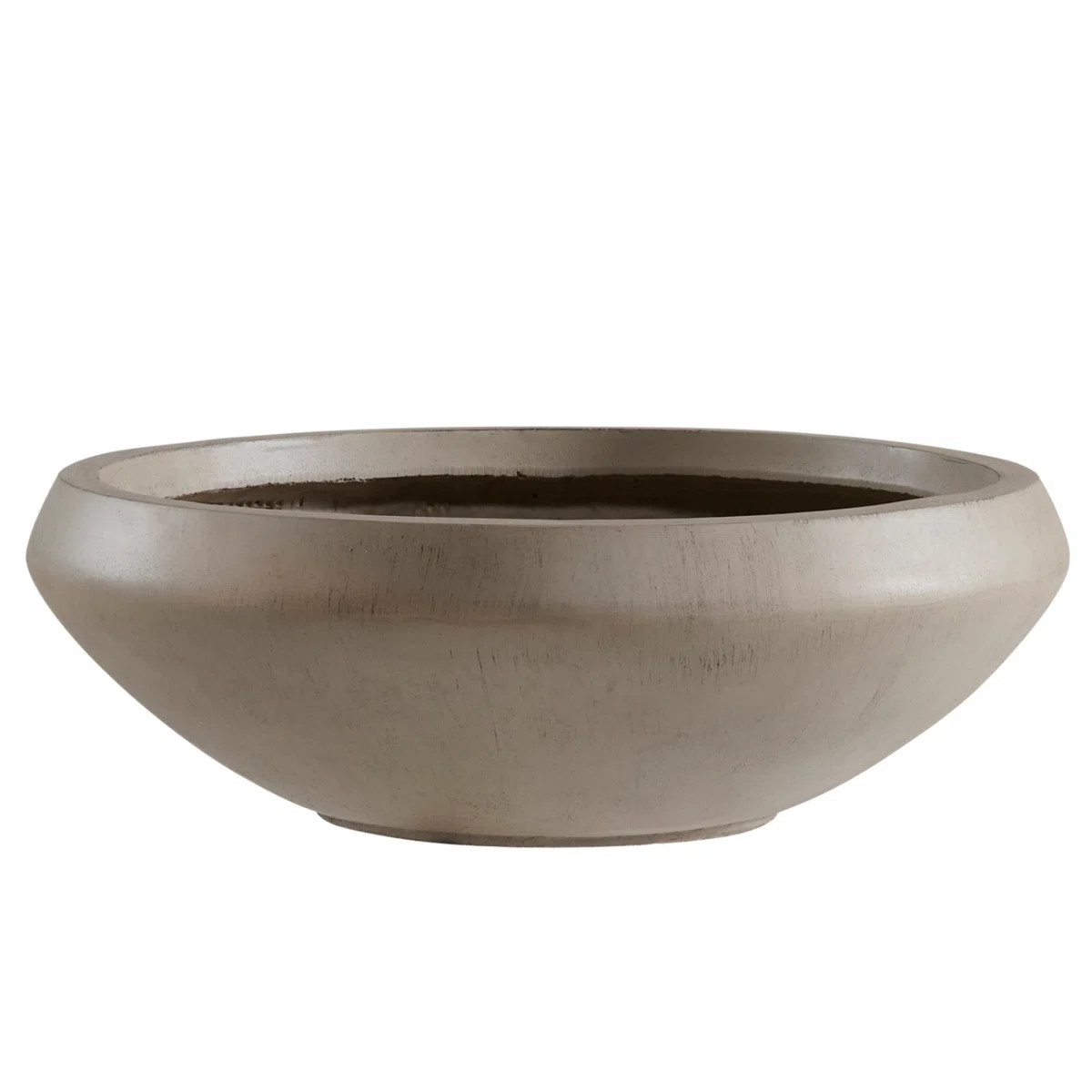 Concrete Bowl Planter, 23.3 Inch Dia x 8 Inch Height, Extra Large Succulent Pot with Drain Hole, ... | Wayfair North America