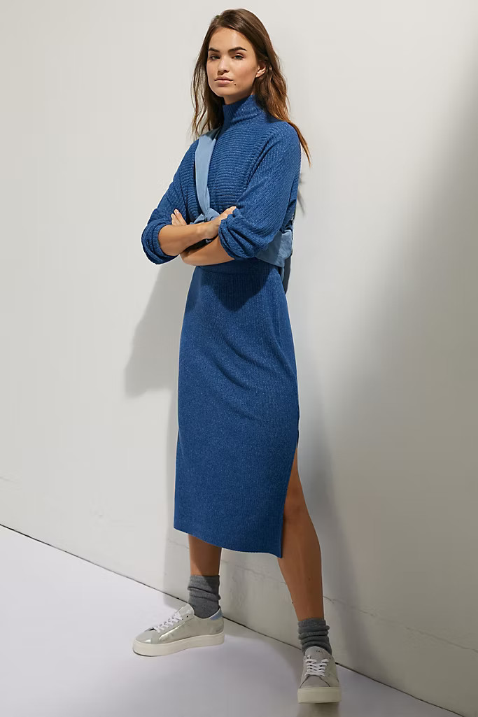 Mariah Ribbed Knit Maxi Dress | Anthropologie (US)