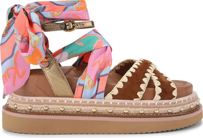 Kurt Geiger London Orson Cross Scarf Sandal (Women) | Nordstrom | Nordstrom
