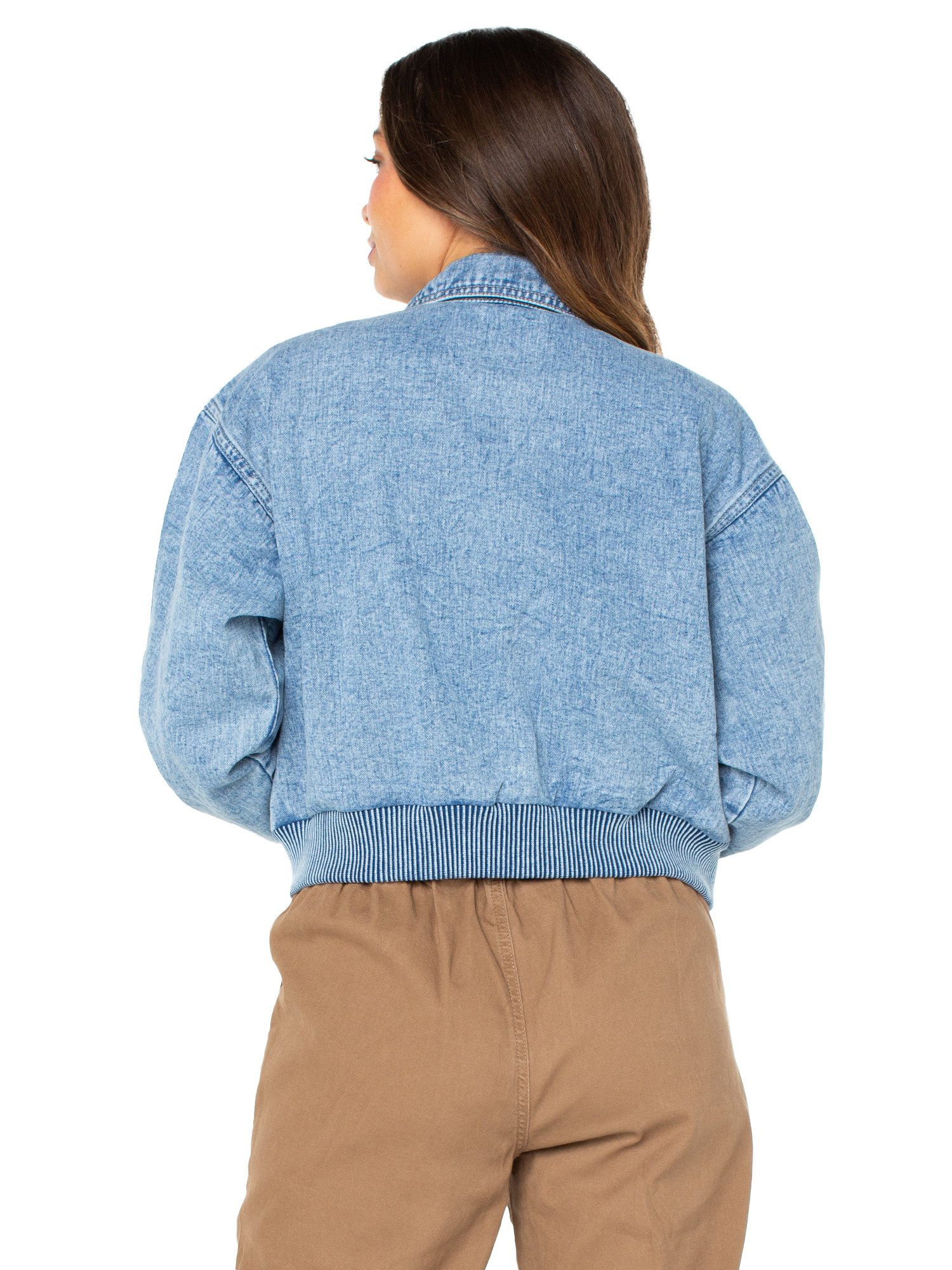 Celebrity Pink Juniors and Juniors Plus Bomber with Rib Knit Waist Size XXS-3X | Walmart (US)