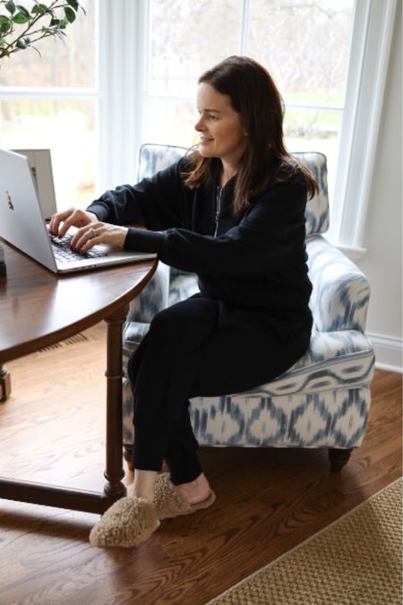 Work from home uniform. This sweatsuit is the best - I have it in 2 colors and wear them both all the time. Wearing a size small. 

#LTKstyletip #LTKSeasonal #LTKover40