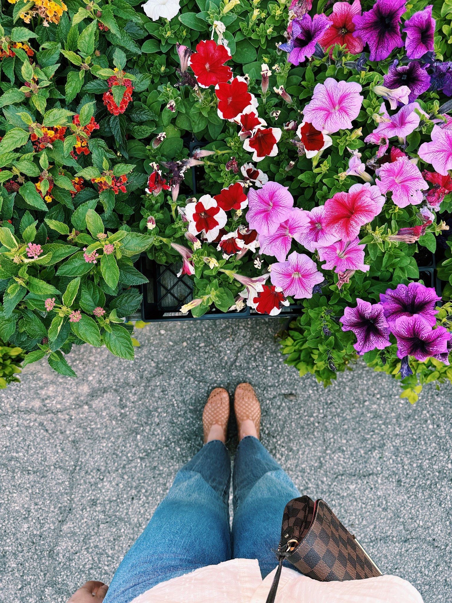 Happy May Day OOTD. Met a friend for happy hour and stopped at the cute market across the street. Love those jellies and run true to size, but are more narrow if you have wide feet! 🩷

#LTKWorkwear #LTKStyleTip #LTKSeasonal