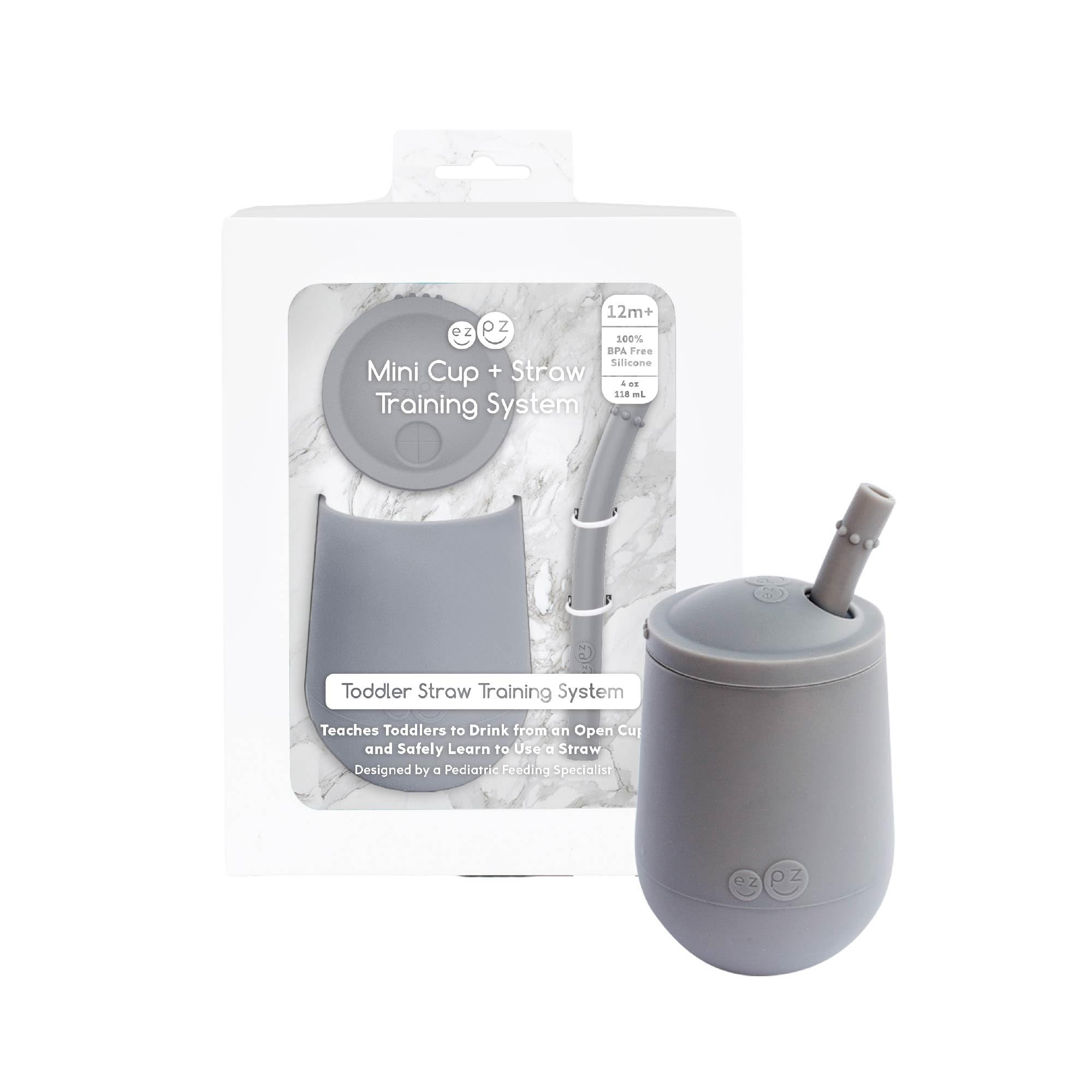 THOUGHTFULLY DESIGNED: The Mini Cup + Straw teaches older babies / toddlers to drink from an open... | Amazon (US)