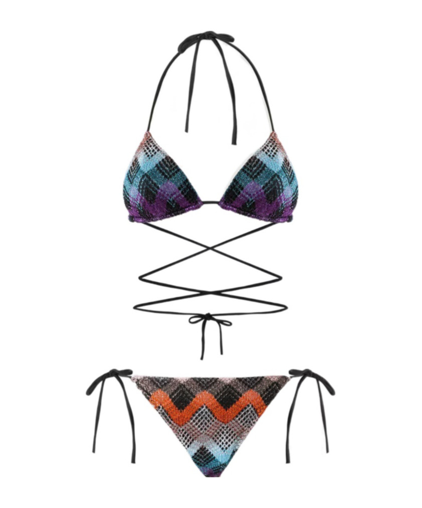 zigzag-pattern bikini | Senser US
