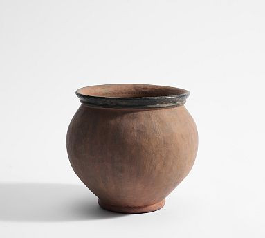 Short Brown Vase - 9"H | Pottery Barn (US)