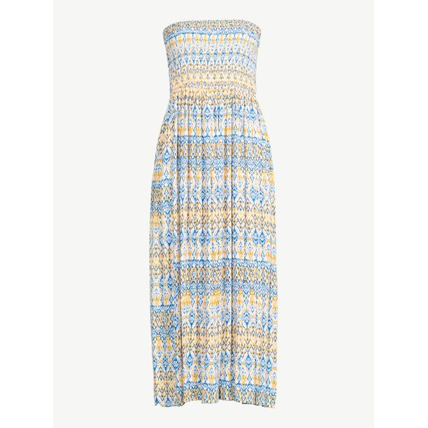 Scoop Women's Strapless Smocked Tube Dress | Walmart (US)