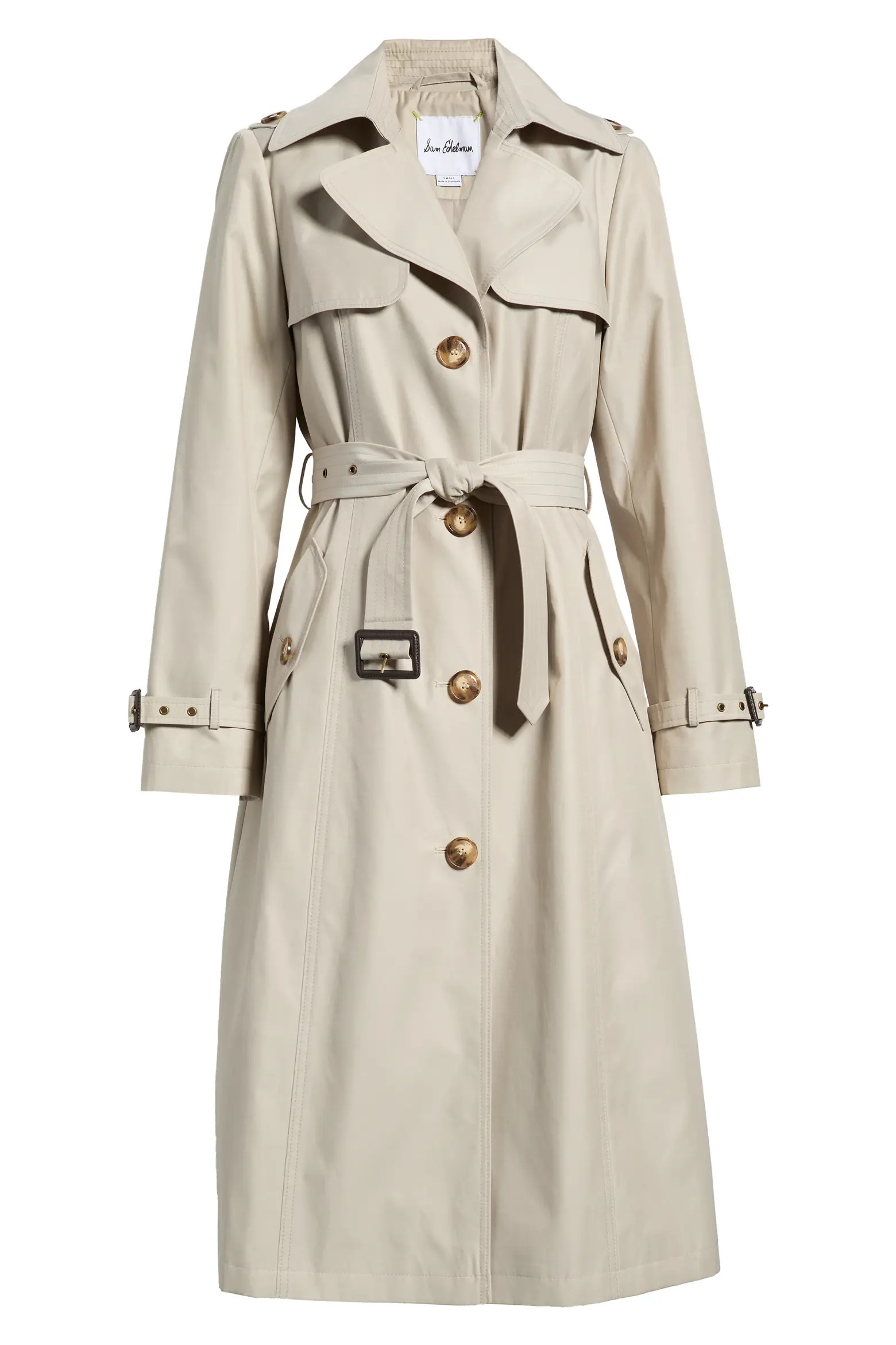 Sam Edelman Tie Belt Trench Coat (Women) | Nordstrom | Nordstrom