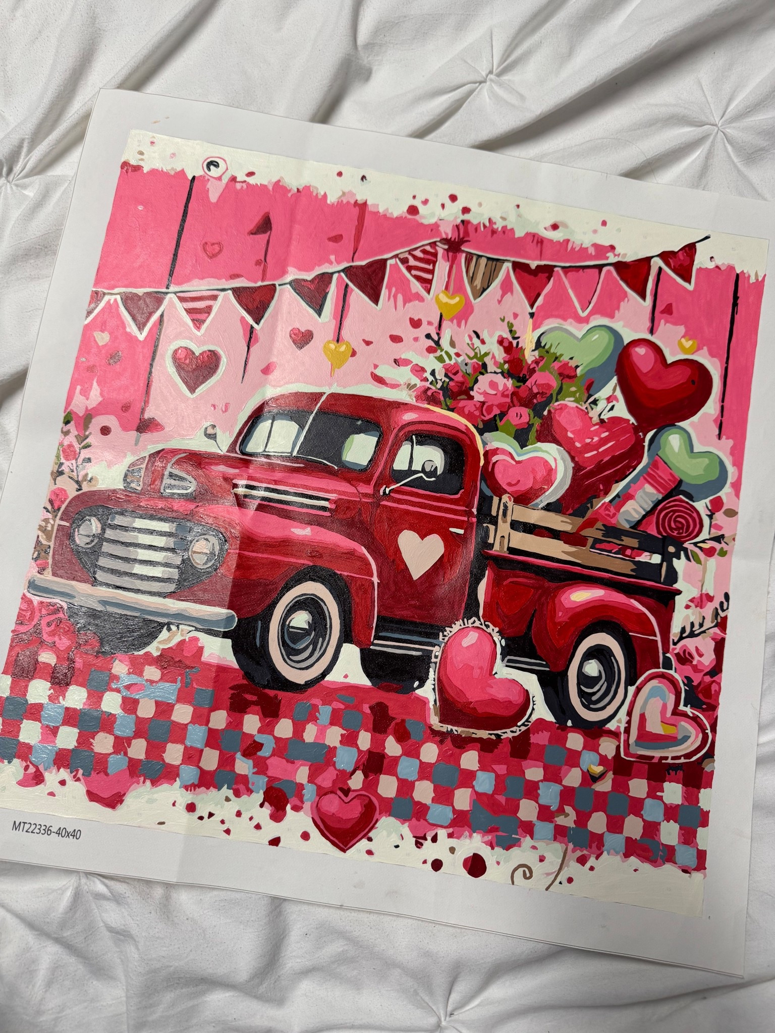 Colors aren’t the same and there’s not enough of some, but overall a good seasonal piece!

#LTKSeasonal #LTKHome #LTKValentine